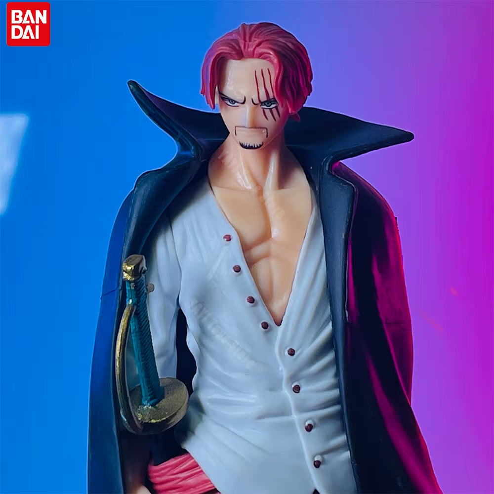 New 18Cm One Piece Anime Figure Red Hair Shanks Action Figures Cartoon Figure Model PVC Doll Collection Decoration Kid Toy Gift