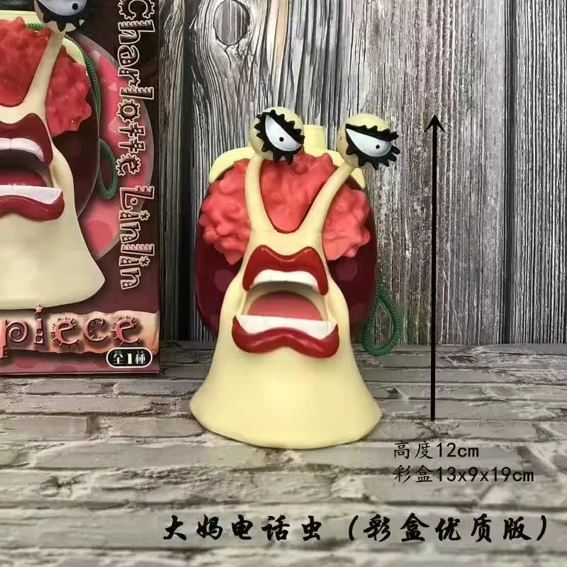 2022 New One Piece Anime Ace Luffy Edward Newgate Law Doflamingo Jinbe Den Den Mushi Action Figure Model Collection Gift