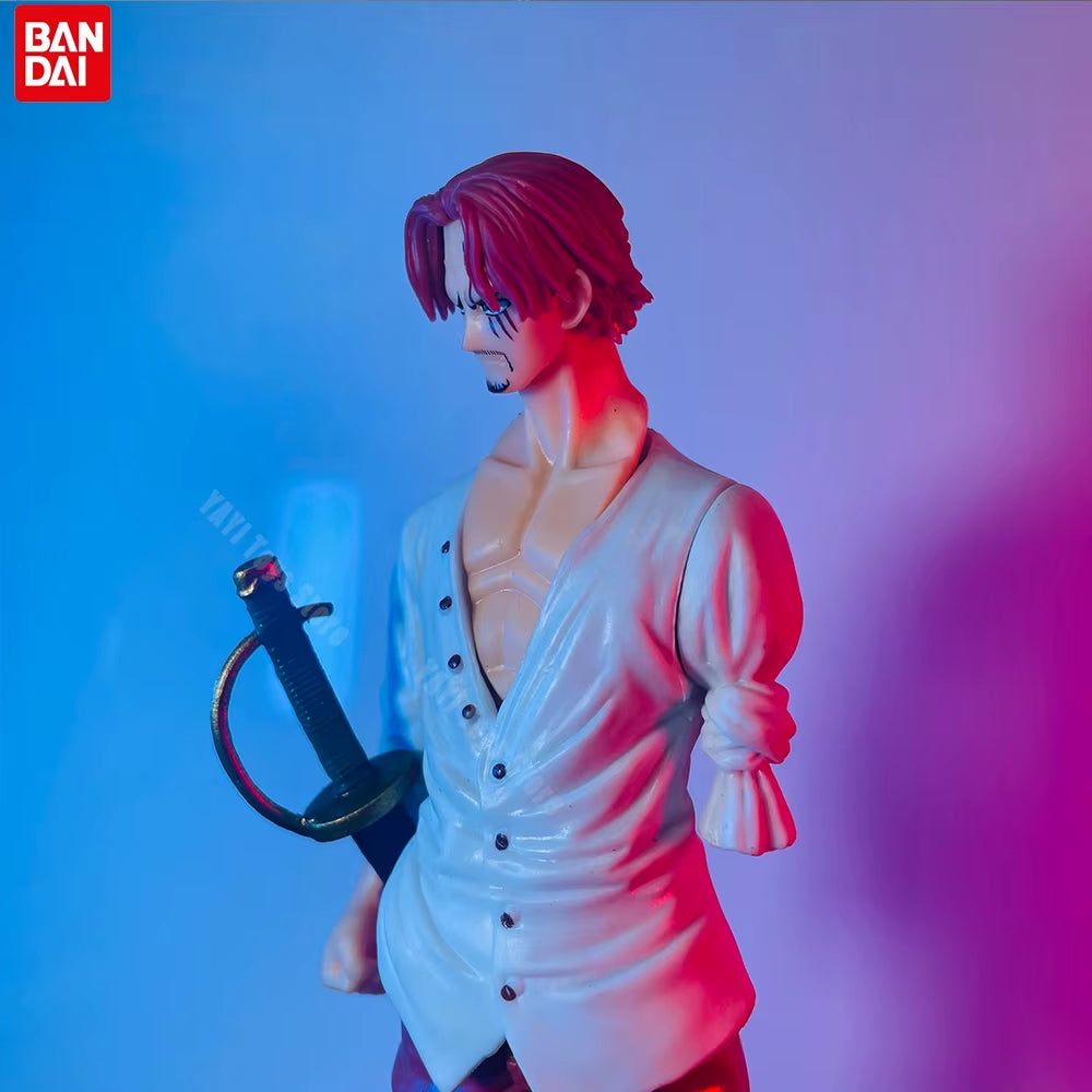 New 18Cm One Piece Anime Figure Red Hair Shanks Action Figures Cartoon Figure Model PVC Doll Collection Decoration Kid Toy Gift