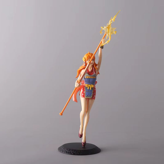 23Cm One Piece Anime Figures Nami Beauty Girl Standing Action Figure PVC Collectible Model Doll Ornaments Toys Children'S Gifts