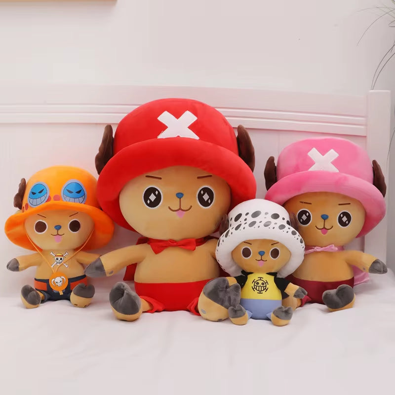 4 Styles One Piece Anime Figure Tony Tony Chopper 35Cm Stuffed Plush Doll Toy Bedroom Decoration for Kid Xmas Gift Toy