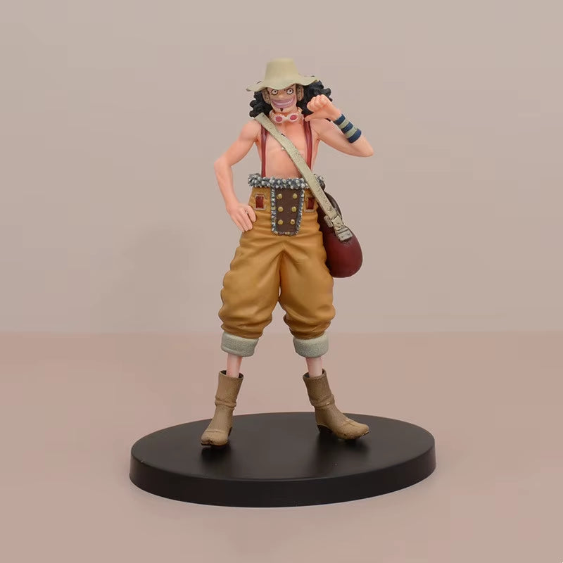 2Pcs/Lot 16CM One Piece Anime Usopp Monkey D Luffy Action Figure Model Dolls Collection Children'S Gift Desktop Decoration