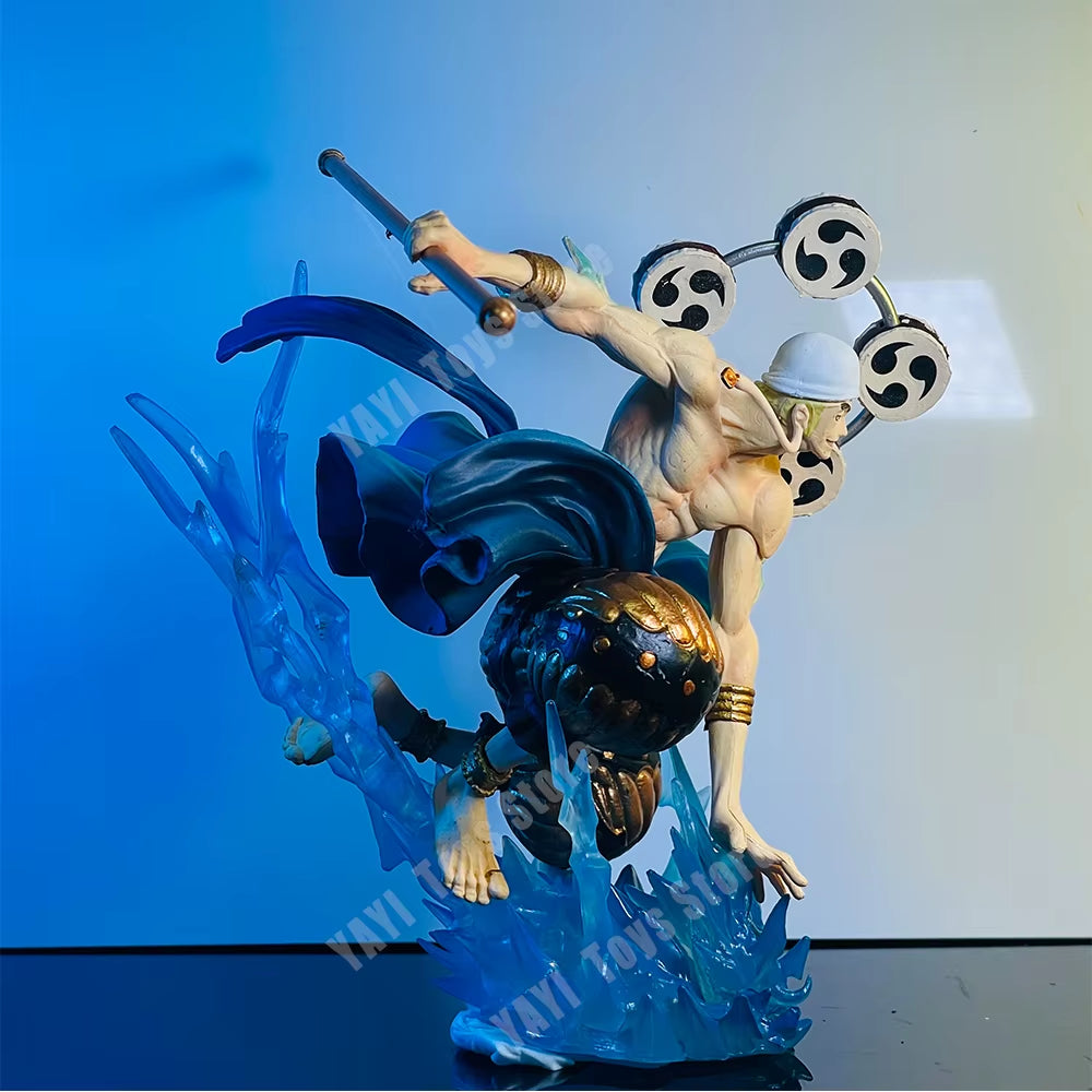New One Piece Anime Figure Thor Enel God Sky Piea Enel Action Figure PVC Collectible Model Toys Ornaments Doll Gifts