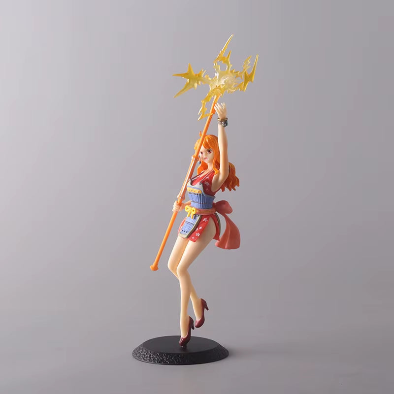 23Cm One Piece Anime Figures Nami Beauty Girl Standing Action Figure PVC Collectible Model Doll Ornaments Toys Children'S Gifts