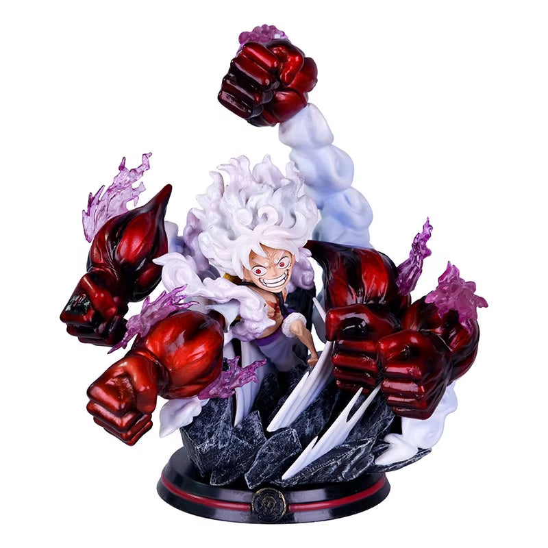 One Piece Anime Series Tian Hua Duo Quan Nika, Five Level Road Flying Ghost Island Figurine Exquisite Model Gift