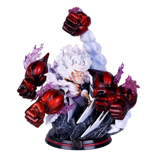 One Piece Anime Series Tian Hua Duo Quan Nika, Five Level Road Flying Ghost Island Figurine Exquisite Model Gift