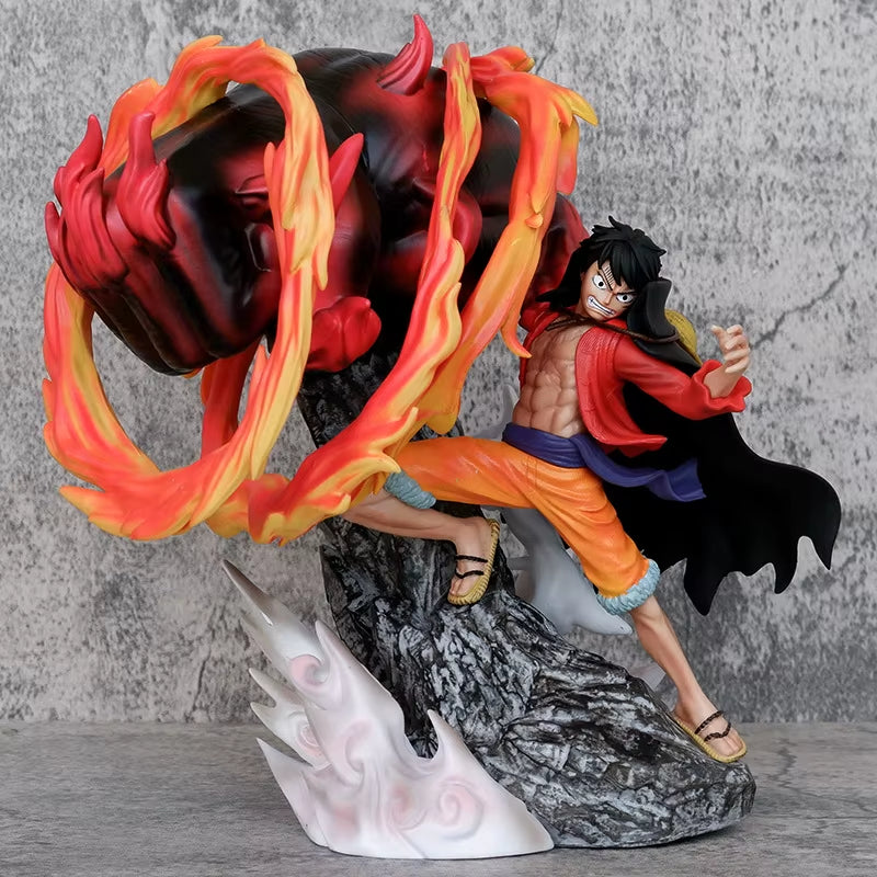 25Cm One Piece Anime Figure Luffy Gear 4 Figures Monkey D Luffy Figurine PVC Statue Model Doll Collectible Room Decora Toy Gifts