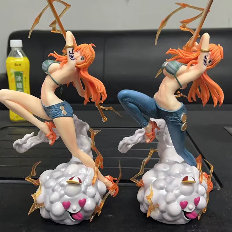 One Piece Anime Figures 29Cm Nami Action Figurine Trousers and Shorts Statue PVC Ornament Collectible Model Decoration Toy Gift