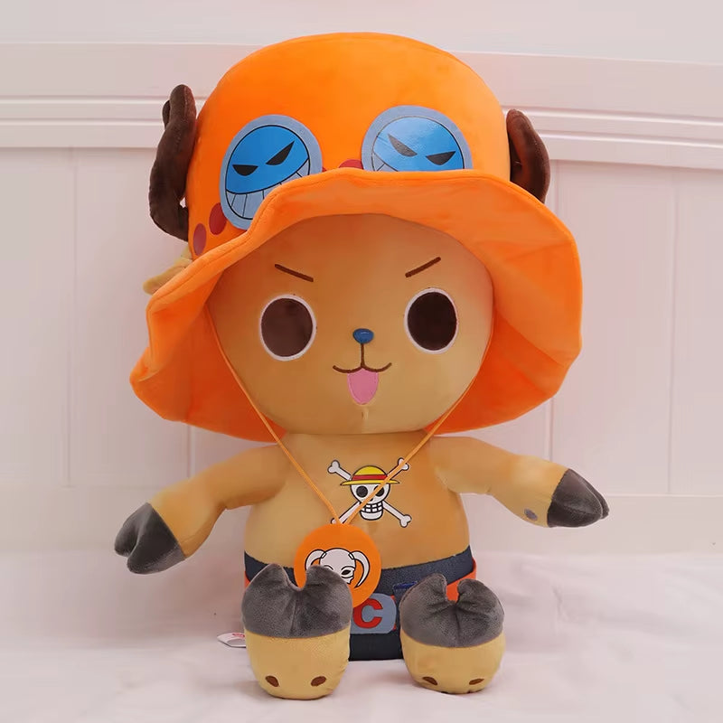 4 Styles One Piece Anime Figure Tony Tony Chopper 35Cm Stuffed Plush Doll Toy Bedroom Decoration for Kid Xmas Gift Toy