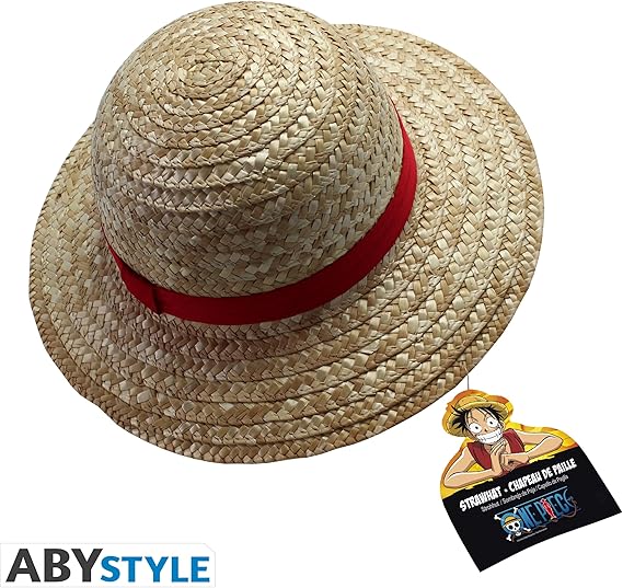 One Piece Officially Licensed Monkey D. Luffy Straw Hat Adult Anime Manga Pirate Cosplay Costume Accessories Merch Gift Beige