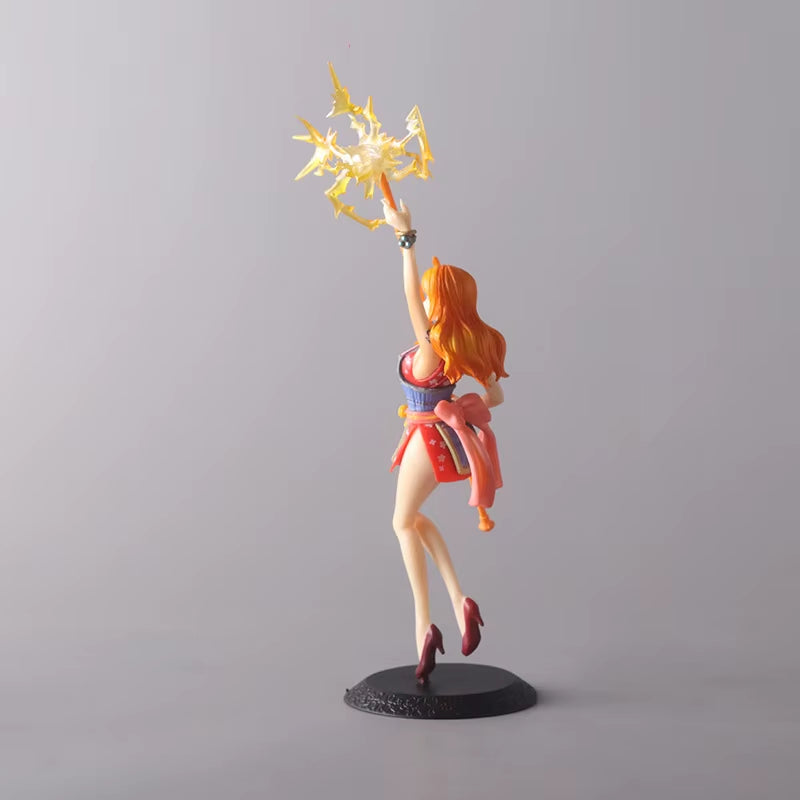 23Cm One Piece Anime Figures Nami Beauty Girl Standing Action Figure PVC Collectible Model Doll Ornaments Toys Children'S Gifts