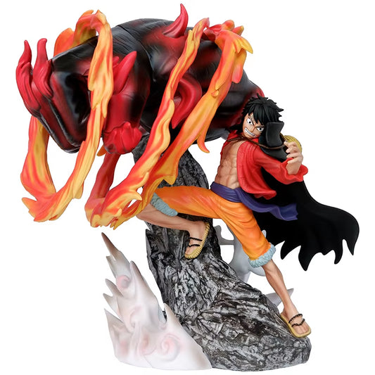 25Cm One Piece Anime Figure Luffy Gear 4 Figures Monkey D Luffy Figurine PVC Statue Model Doll Collectible Room Decora Toy Gifts