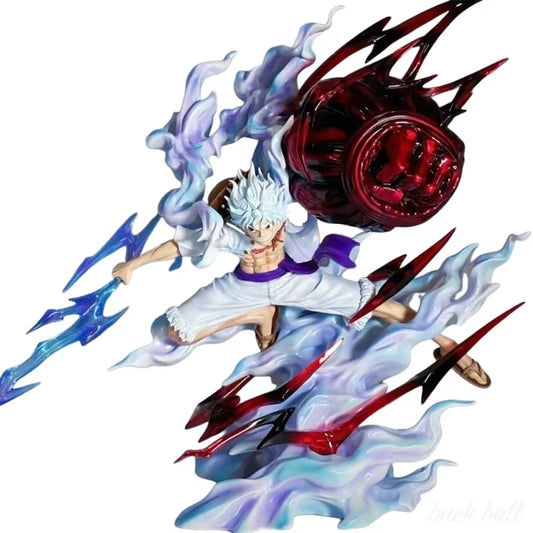 One Piece Anime Figure 35Cm Nika Gear 5 Luffy Action Figurine Pvc Statue Model Decoration Collection Doll Toy for Children Gifts