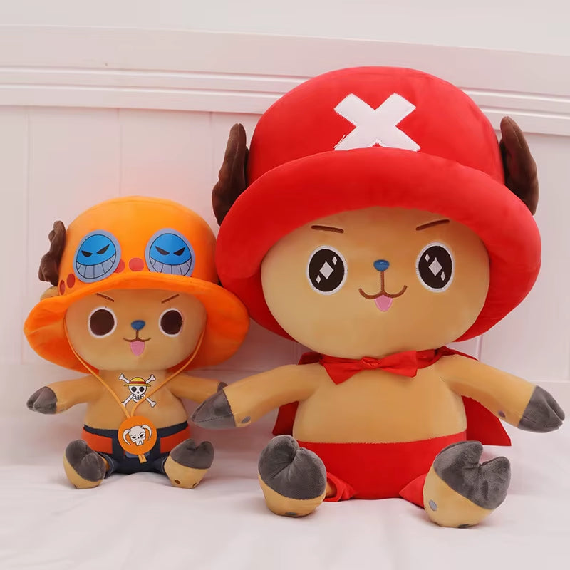 4 Styles One Piece Anime Figure Tony Tony Chopper 35Cm Stuffed Plush Doll Toy Bedroom Decoration for Kid Xmas Gift Toy
