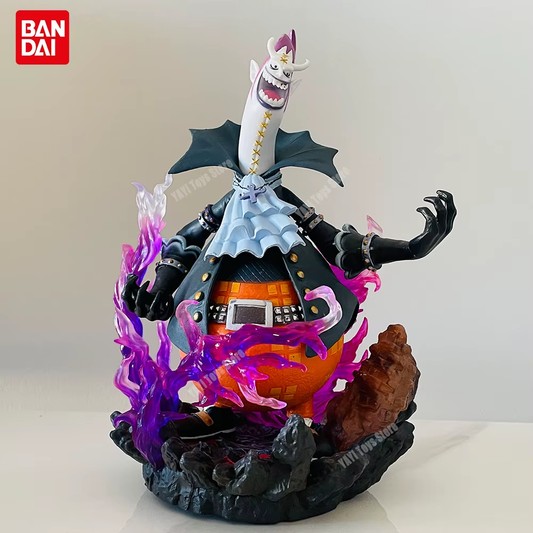 One Piece Anime Figure GK Devil Gekko Moria with Light Statue Decoration Model Desktop Collection Toys Gift