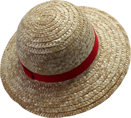 One Piece Officially Licensed Monkey D. Luffy Straw Hat Adult Anime Manga Pirate Cosplay Costume Accessories Merch Gift Beige