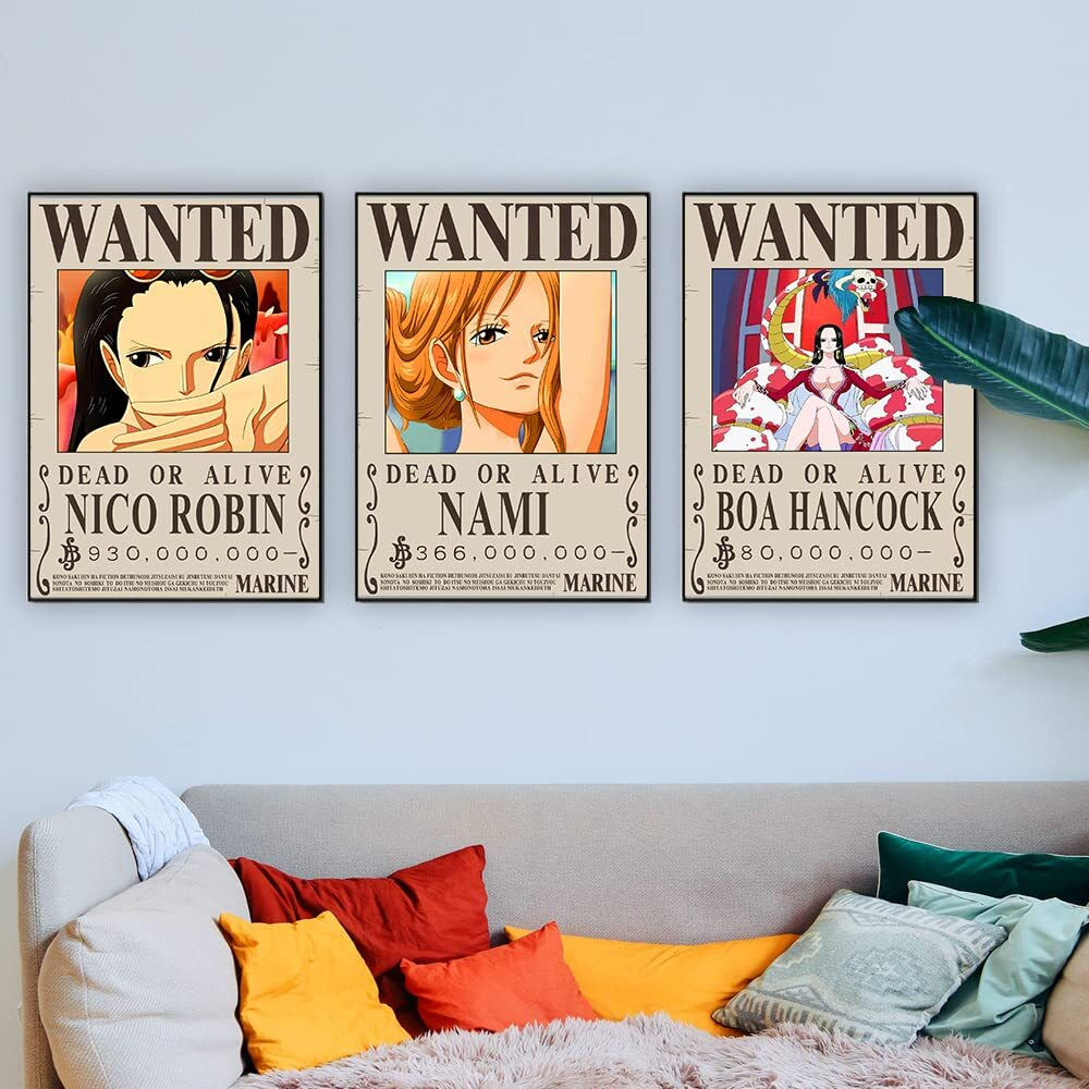 Set of 35 Anime One Piece Wanted Poster Postcards Luffy Zoro Sanji Nami