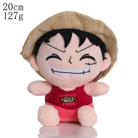 Original 25Cm One Piece Anime Figure Zoro Luffy Chopper Plush Toys Cute Cartoon Plushie Stuffed Dolls Pendant Kids Xmas Gifts