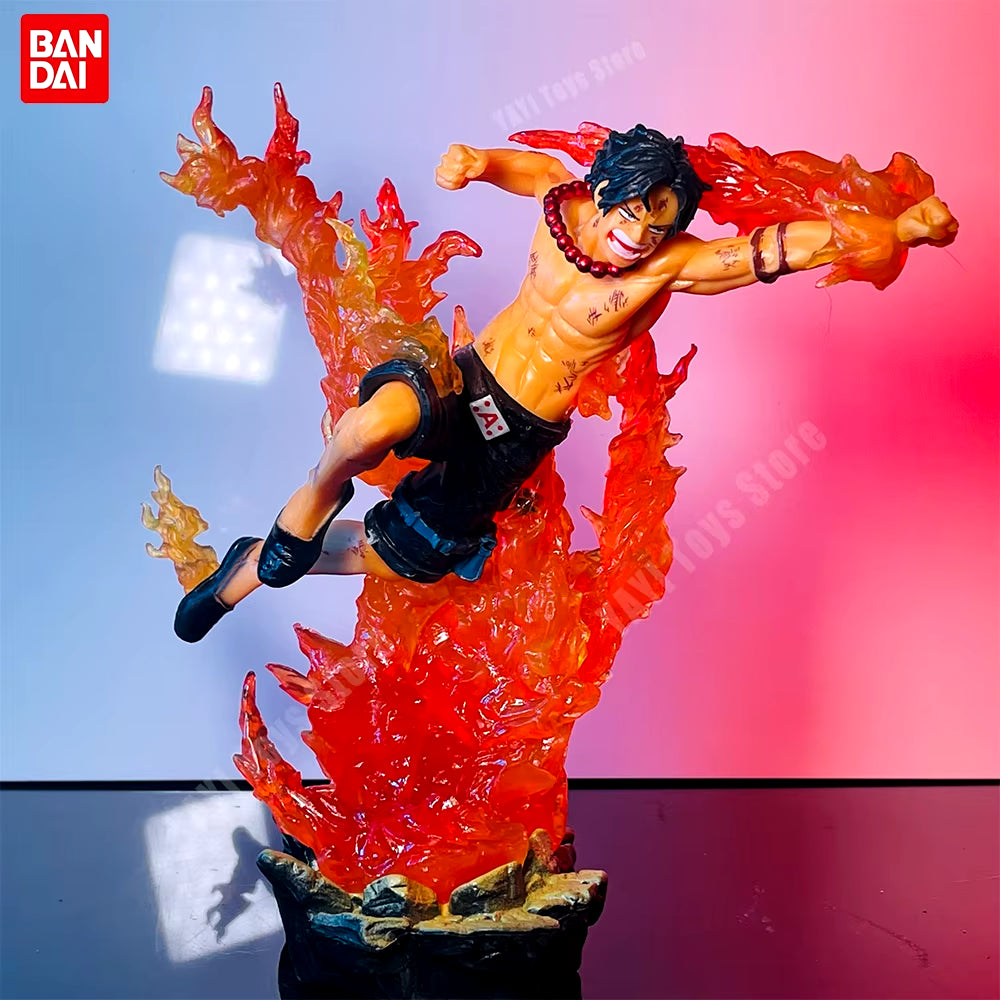 New One Piece Anime Figure GK Portgas D. Ace Action Figure PVC Collection Cartoon Model Doll Gift Toys Decoration