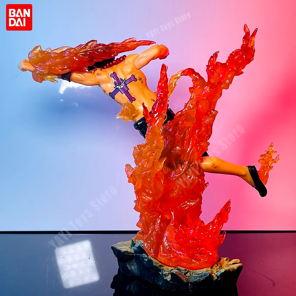 New One Piece Anime Figure GK Portgas D. Ace Action Figure PVC Collection Cartoon Model Doll Gift Toys Decoration