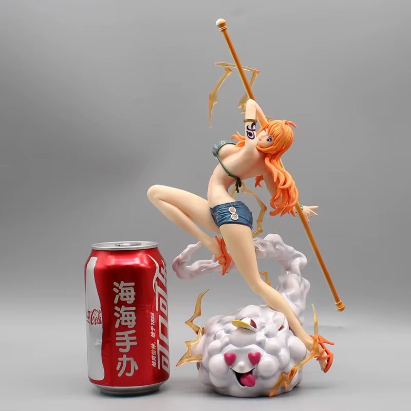One Piece Anime Figures 29Cm Nami Action Figurine Trousers and Shorts Statue PVC Ornament Collectible Model Decoration Toy Gift