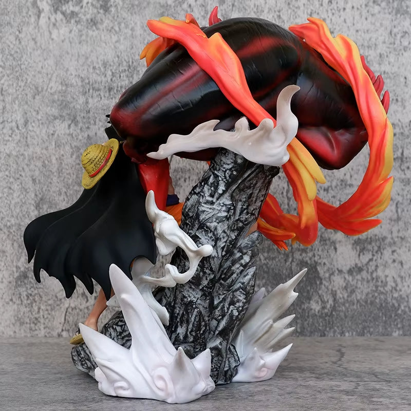 25Cm One Piece Anime Figure Luffy Gear 4 Figures Monkey D Luffy Figurine PVC Statue Model Doll Collectible Room Decora Toy Gifts