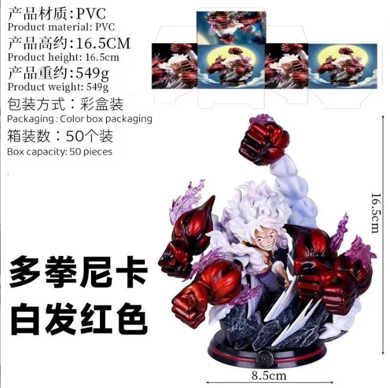 One Piece Anime Series Tian Hua Duo Quan Nika, Five Level Road Flying Ghost Island Figurine Exquisite Model Gift
